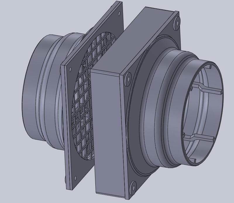 Welding smoke fan extractor