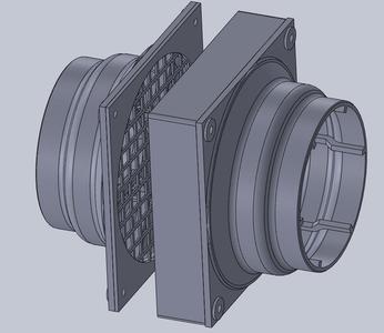 Welding smoke fan extractor