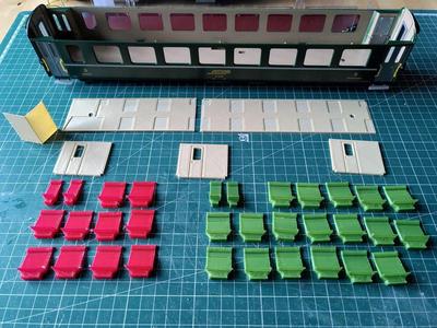 RhB – Inneneinrichtung Schnellzugwagen (1:45 - 0 scale)