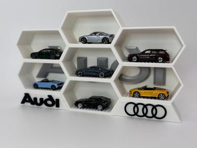 Audi Themed Hex Diecast Display 