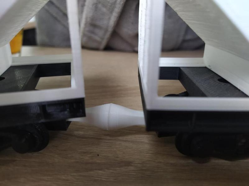 Neodymium magnet coupler for OS-Railway - fully 3D-printable railway system!