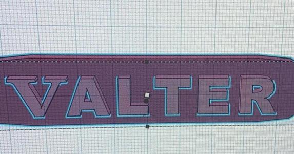 VALTER RESTAURANT name tag