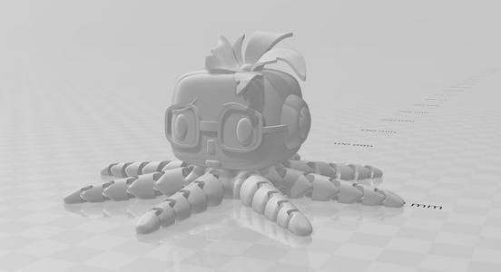 3DPN Super Hero Octopus