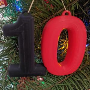 10th Birthday Christmas Ornament
