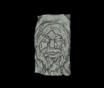  face in stone 1 - Cara en piedra 1