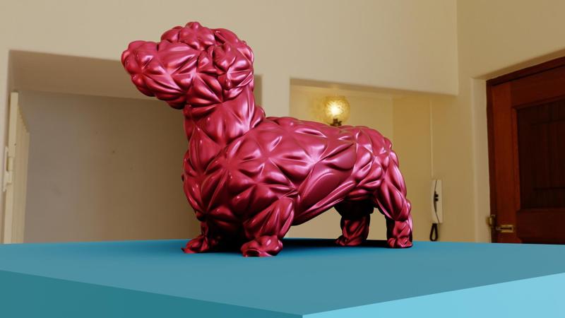 Dachshund dog ART cute statue 3d print STL file