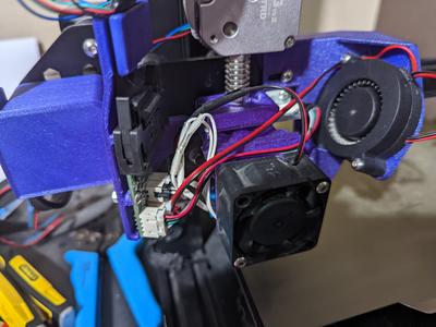 Creality CR-6 SE - two part dragon hotend mount with M10 threading