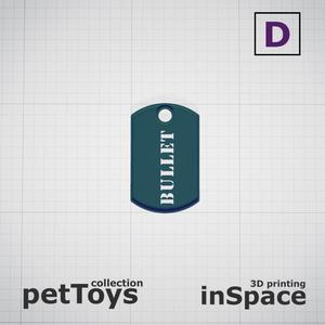Pet - Dog - Tag - Bullet - Army - Customized -