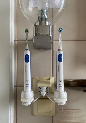 Candlestick Style Toothbrush Holder