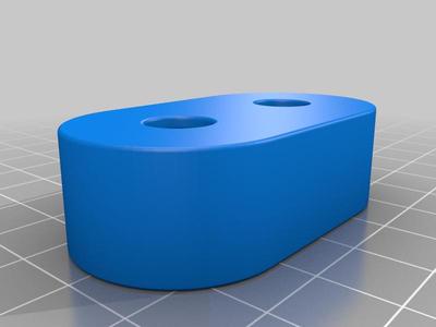 18650 Battery x2 container with holes for battery contacts