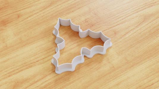 Holly Leaves Cookie Cutter (Multiple Sizes Available)