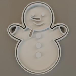 Snowman cookie cutter