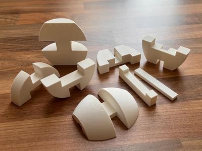 3D Puzzle, easy to print and fun to make