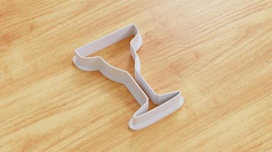Margarita Glass Cookie Cutter (Multiple Sizes Available)