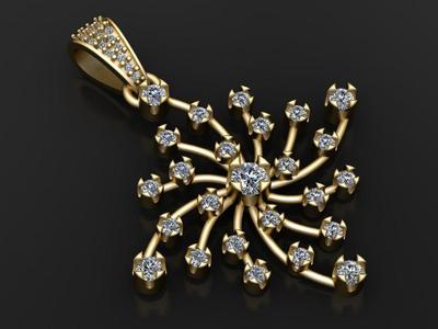 StarburstPendant 3D printable model