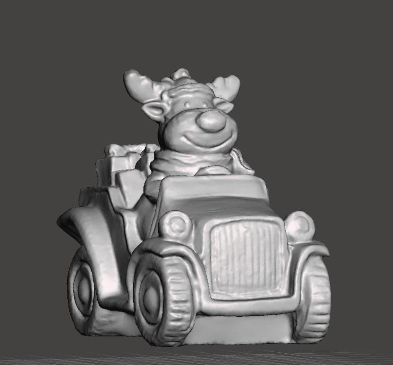 christmas hot rod reindeer