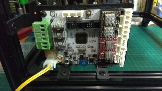GT2560 mounting plate & cover - 2020 extrusion 