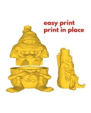 CLIPPER LIGHTER CASE - + GRINDER CHOPPER PRINT-IN-PLACE EASY PRINT .FDM SLA.