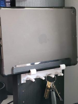 tablet wall holder with hanger 