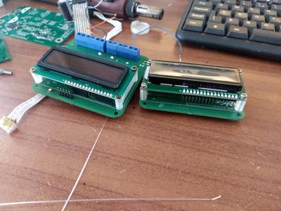 Mount kit for 80mm HD44780 2x16 character displays