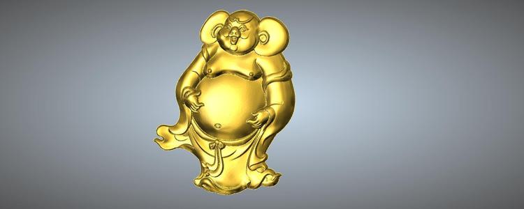 Golden Beast Head Zodiac W/o Frame   12 Pig