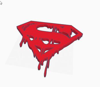 Superman Logo blutig