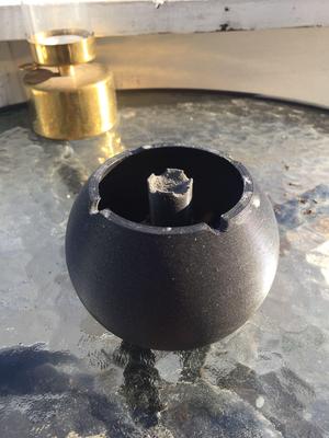 Spherical ashtray ENHANCED with slots