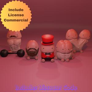 COLLECTION OCHINCHIN CUTE FIGURE FREAKSHOW + FREE DIRECTOR / PENIS CUTE FIGURE FREAKSHOW T5 + COMMERCIAL LICENSE