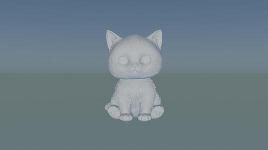 Kawaii Cat STL File – Perfect for 3D Printing Lovers