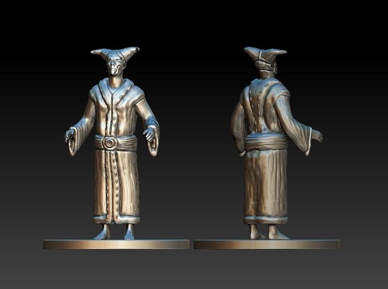 28mm Cultist Summoner Miniature for DnD pathfinder warhammer tabletop games rpg