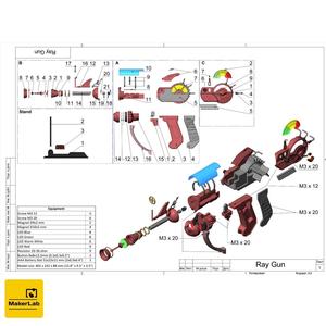 Ray Gun - Call of Duty - Printable 3d model - STL + CAD bundle - Personal Use