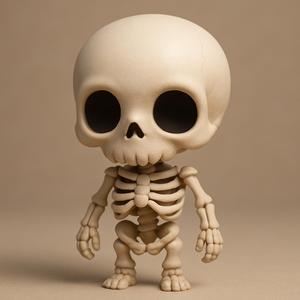 Standing chibi skeleton