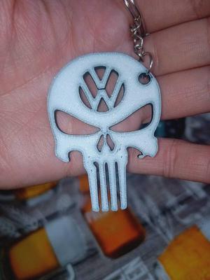 Volkswagen skull keychain
