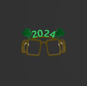 saints Patrick's day glasses