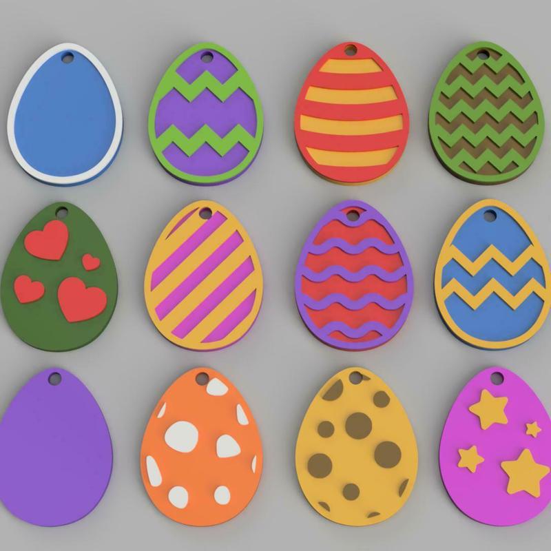 Easter Eggs Bundle/ SET - KEYCHAINS/EARRINGS OR DECORATION