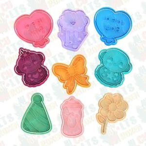 Baby shower cute cookie cutter set of 9