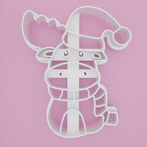 Christmas reindeer 2 Cookie cutter