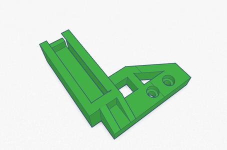Tronxy X5SA Pro - Brush Holder (tightly mounted) for Nozzle cleaning