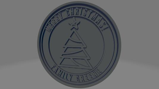 The Greene Family’s Personalized Christmas Coaster - Festive and Unique!