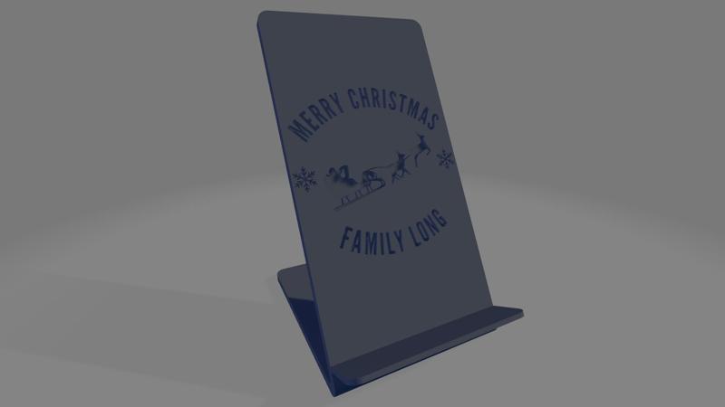 Long Family Christmas Phone Stand – The Perfect Holiday Gift!