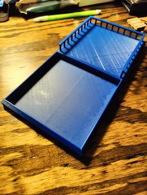 Tardis dice tower tray and base for smaller printers