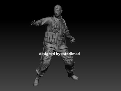 WW2 AMERICAN PARATROOPER SOLDIER PATHFINDER D-DAY v1