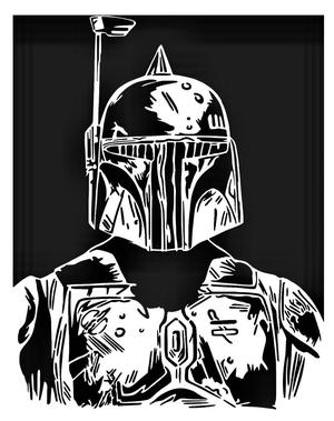 The Mandalorian stencil 5