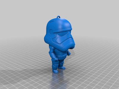 Little stormtrooper with keychain hole