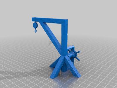 28mm Crane for Tabletop Gaming Terrain