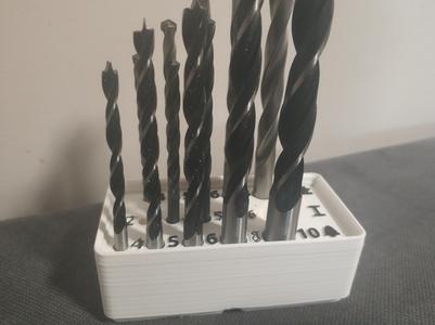 Gridfinity Drills Holder