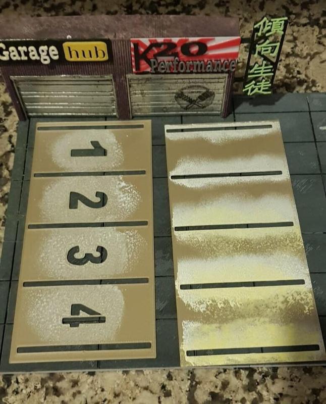 Stencil for diorama 164