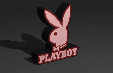 PLAY BOY NIGHT LIGHT STAND DESK WALL