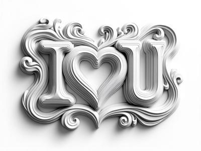 I Love You Wall / Door Sign