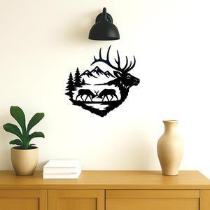 Deer wall decoration